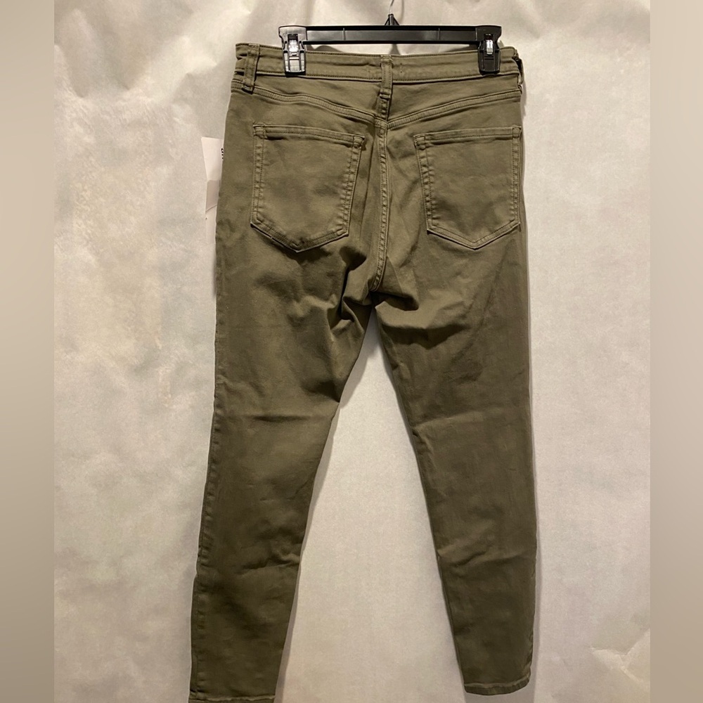 Olive Green Women's Jeans 12 NWT Amazon Basics - Picture 3 of 7